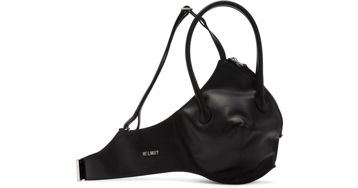 Helmut Lang Black Leather Bra Bag | Lyst