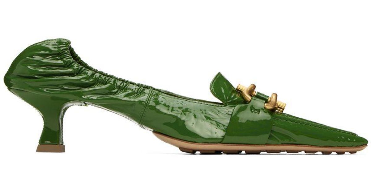 Bottega Madame Pumps in Green Lyst