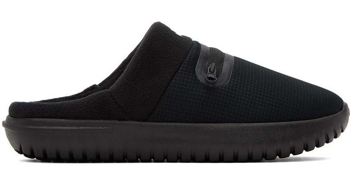 Nike Black Burrow Slippers for Men | Lyst