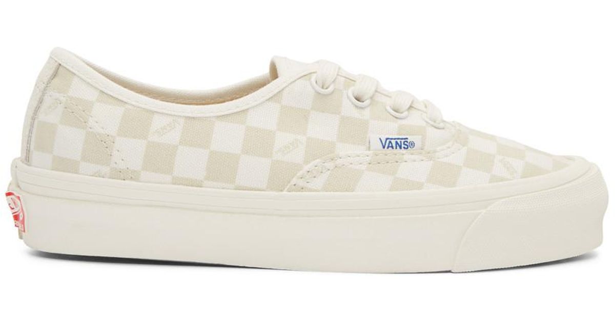 Vans Leather Beige And Off-white 