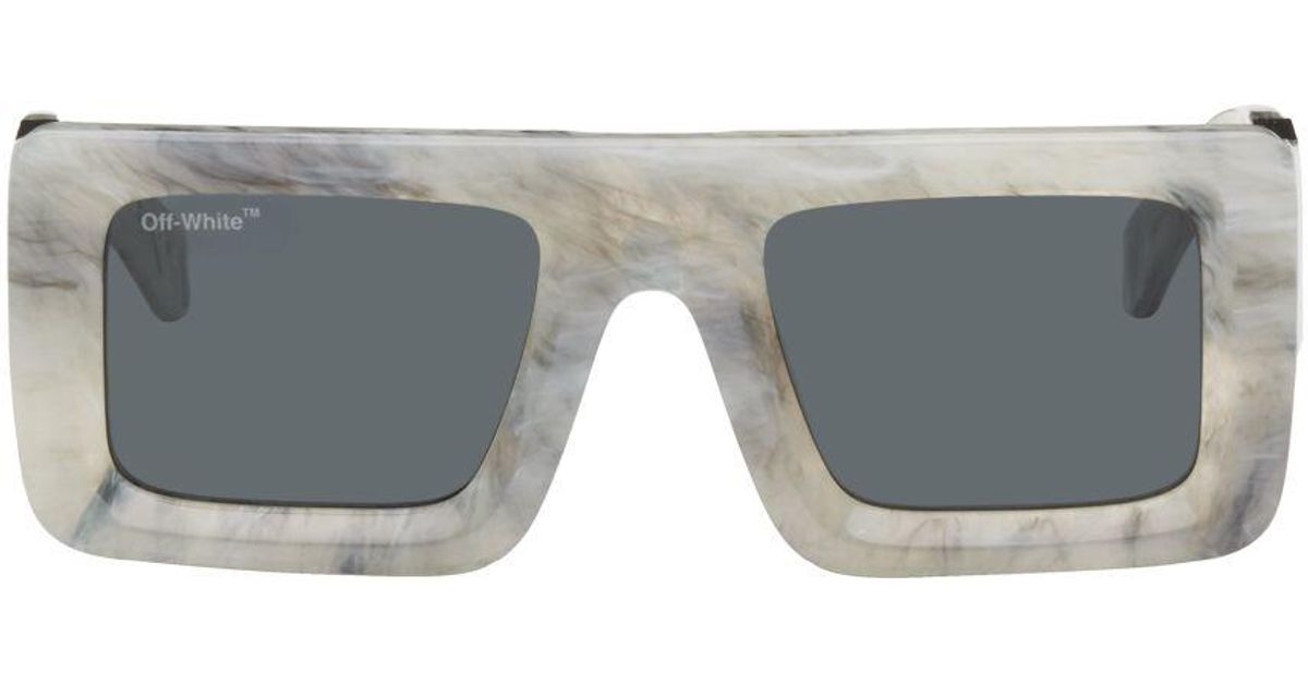 Leonardo squared acetate sunglasses - Off-White - Men