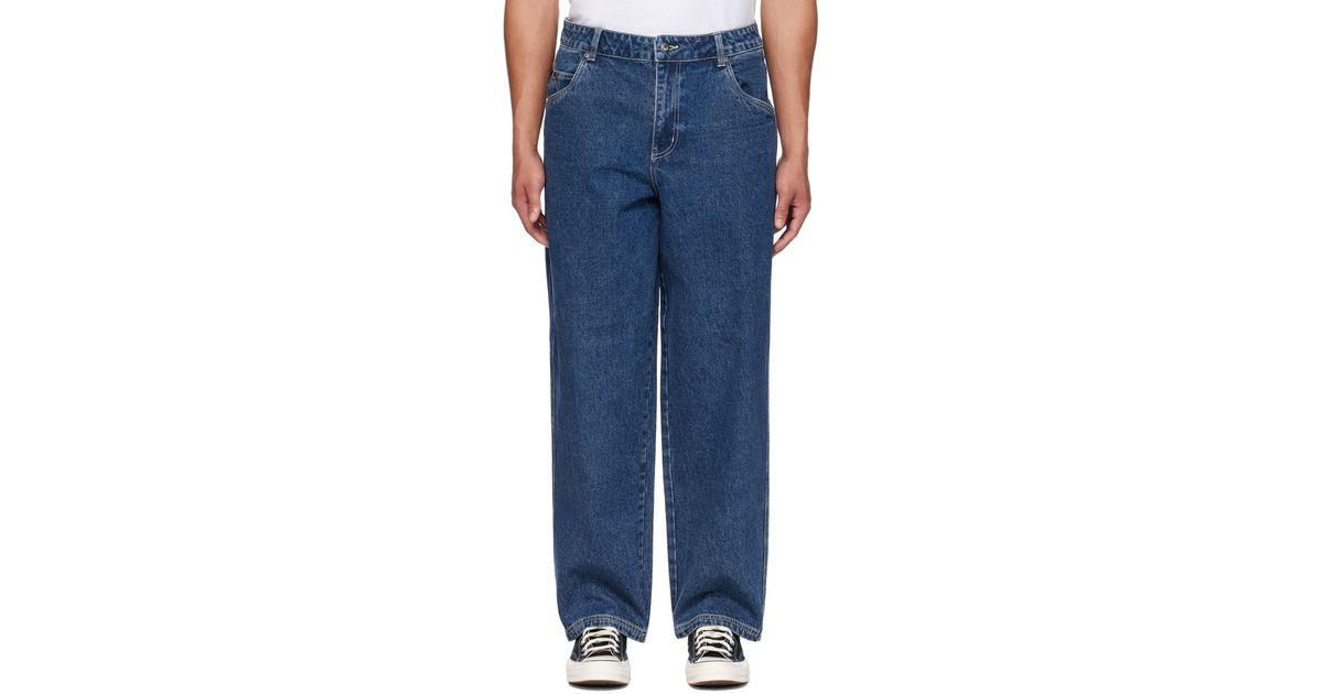 Dime Indigo baggy Jeans in Blue for Men | Lyst