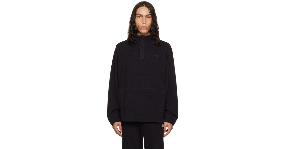 The North Face Black Embroidered Jacket for Men Lyst