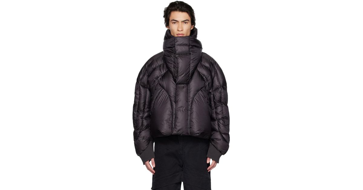 Entire studios Ssense Exclusive Xm Down Jacket in Black for Men | Lyst