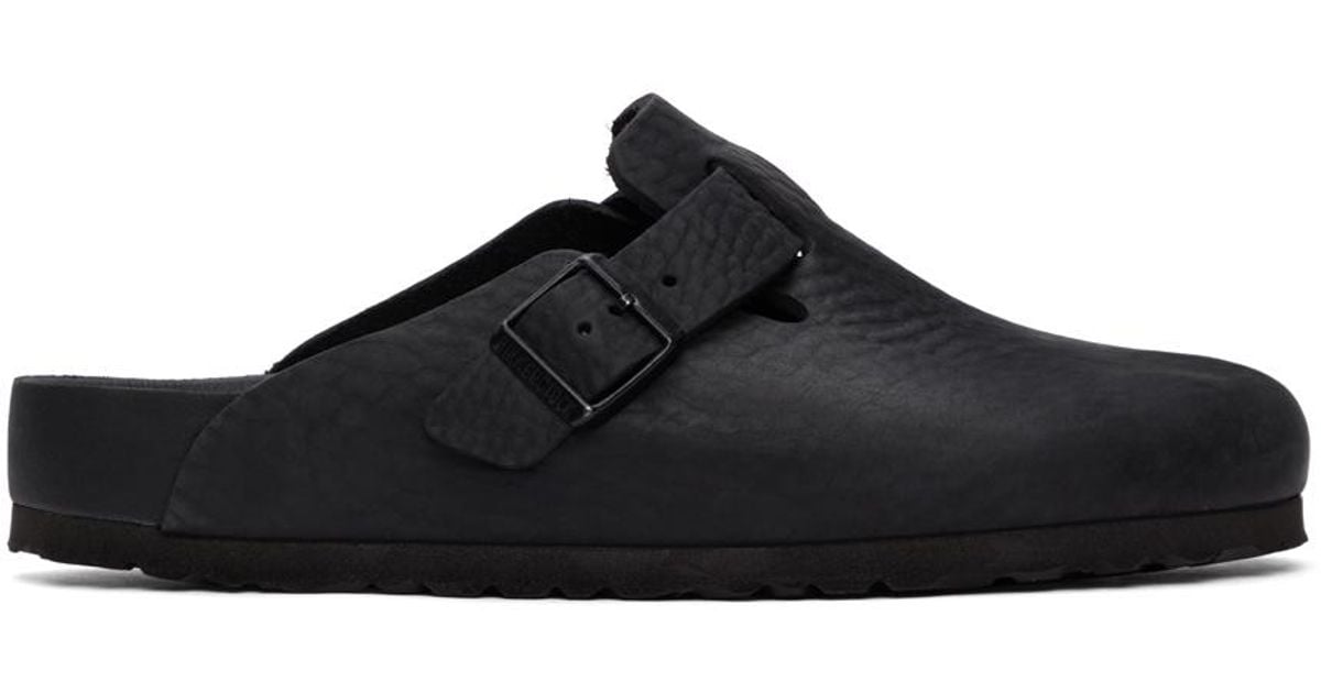 Birkenstock Leather Narrow Exquisite Boston Loafers in Black - Lyst