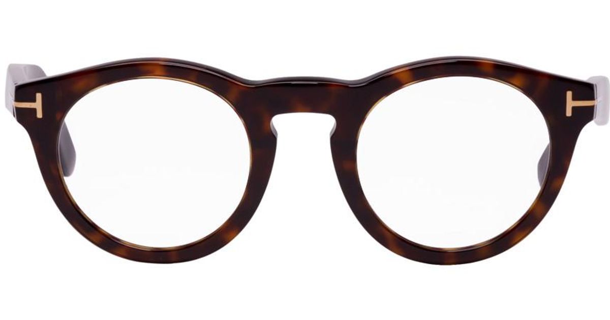 tom ford round tortoise shell glasses