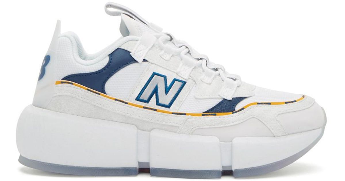 New Balance White And Navy Jaden Smith Edition Vision Racer 