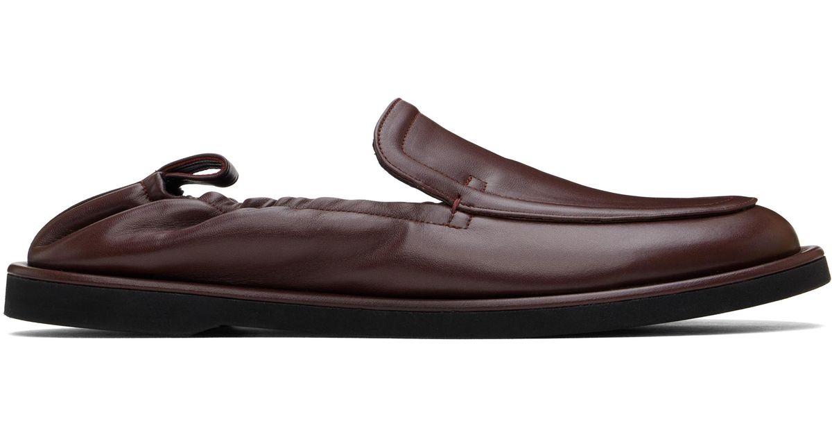 メンズ Studio Nicholson バーガンディ Donovan スリッポン メンズ Studio Nicholson バーガンディ Donovan スリッポン