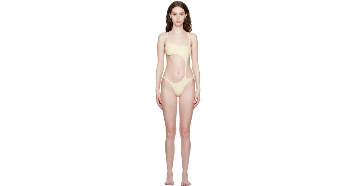 Isa Boulder Beige Stingray One piece Swimsuit In Black Lyst