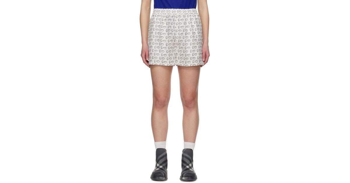 Burberry Pattern Shorts in Black | Lyst Canada