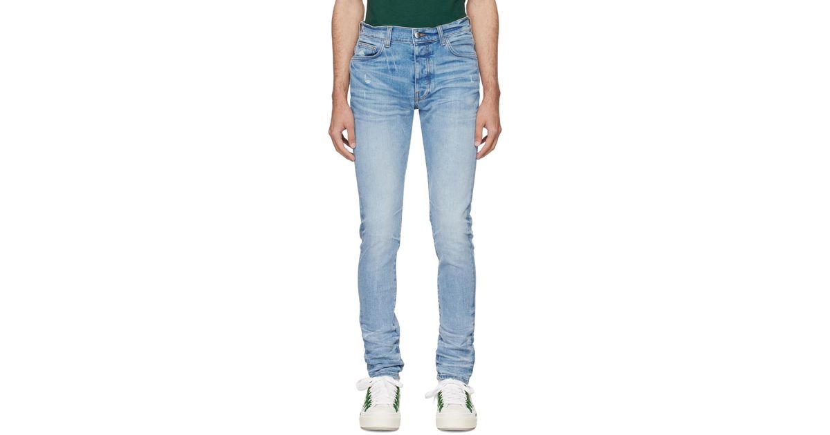 AMIRI: Indigo Stack Jeans