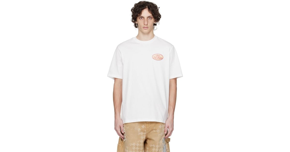 メンズ Amiri ホワイト Station Patch Tシャツ ホワイト | Lyst
