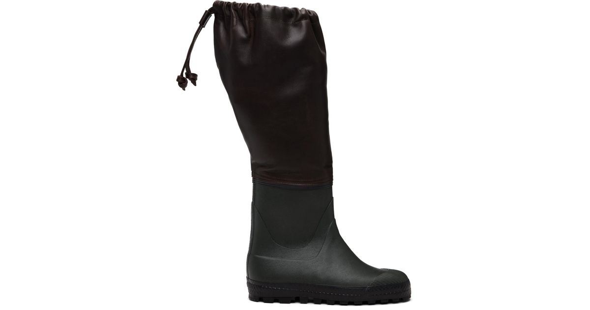 Rier Ssense Exclusive Farmer Rain Boots in Black for Men | Lyst