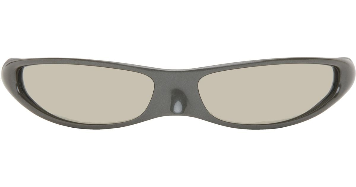 Balenciaga Blade Rectangle Sunglasses in Black for Men | Lyst