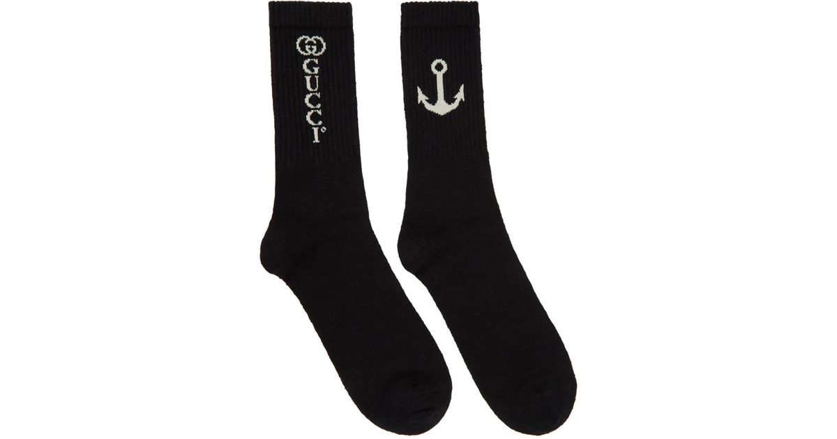 gucci anchor socks