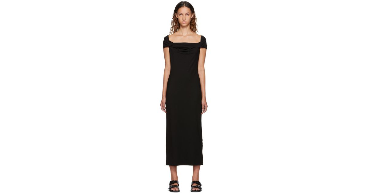 Reformation Jamen Midi Dress in Black | Lyst
