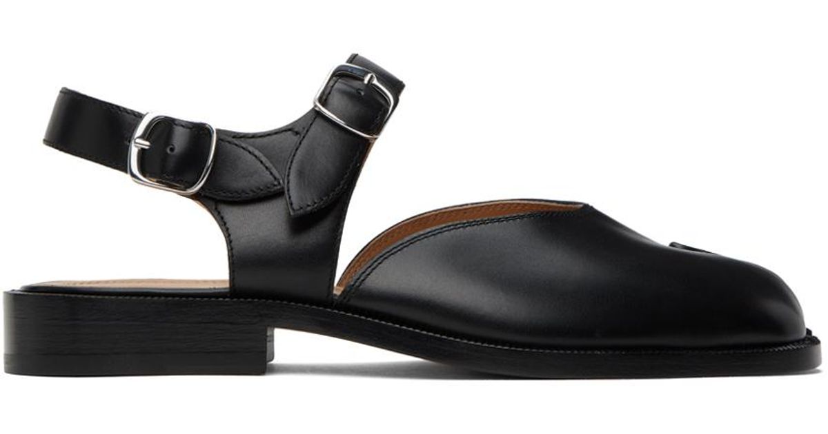 Maison Margiela Black Tabi Monk Sandals for Men | Lyst Canada