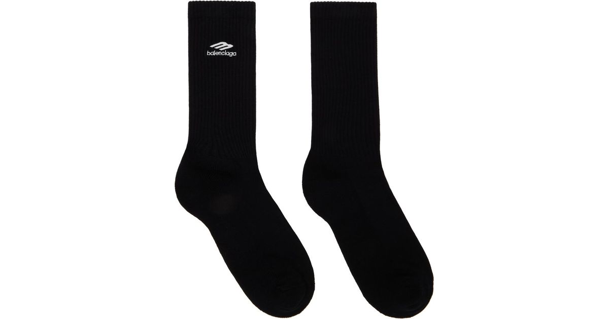 Balenciaga socks black and white best sale