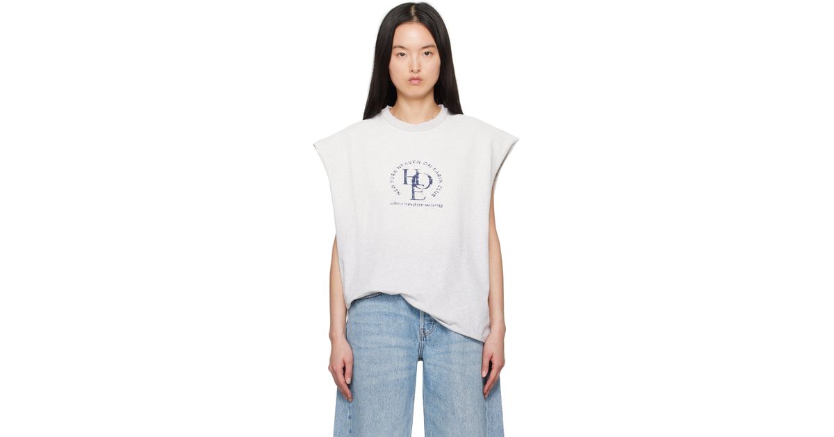 【ALEXANDER WANG】DISTRESSED MUSCLE TEE S ALEXANDER WANG】DISTRESSED MUSCLE TEE S ALEXANDER WANG