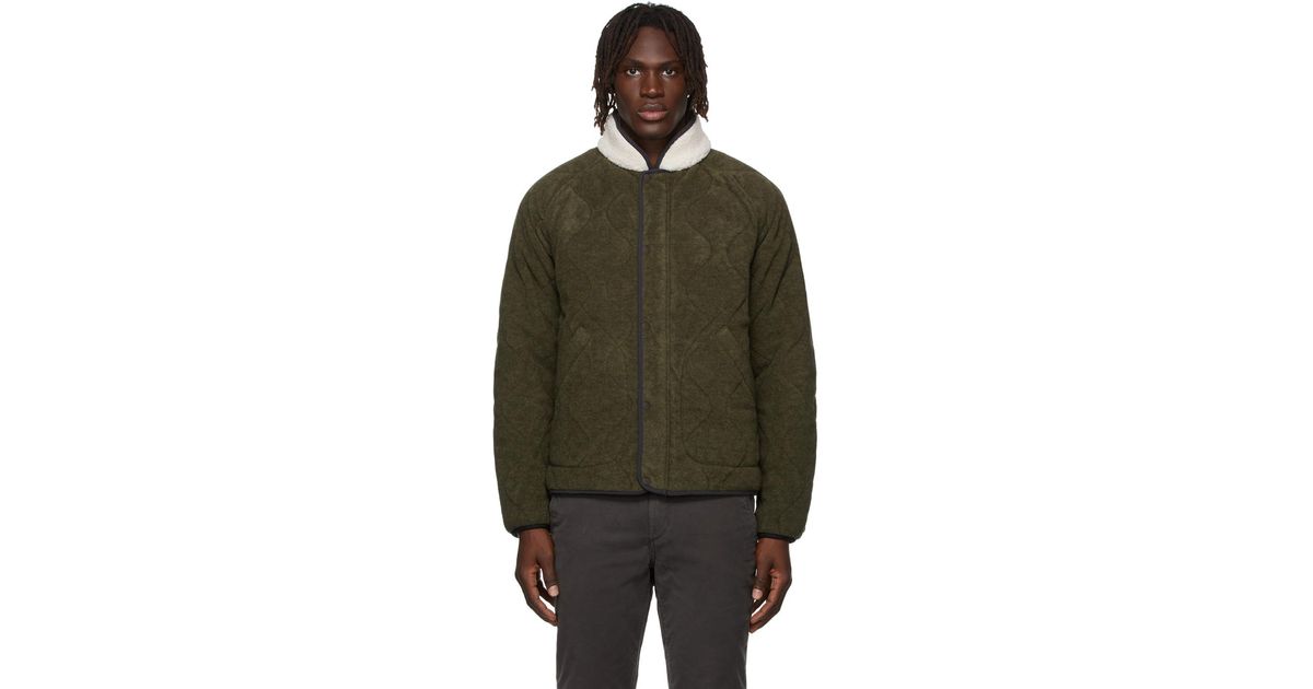Rag & Bone Shield Reversible Wool Nylon Liner Classic Fit Jacket in