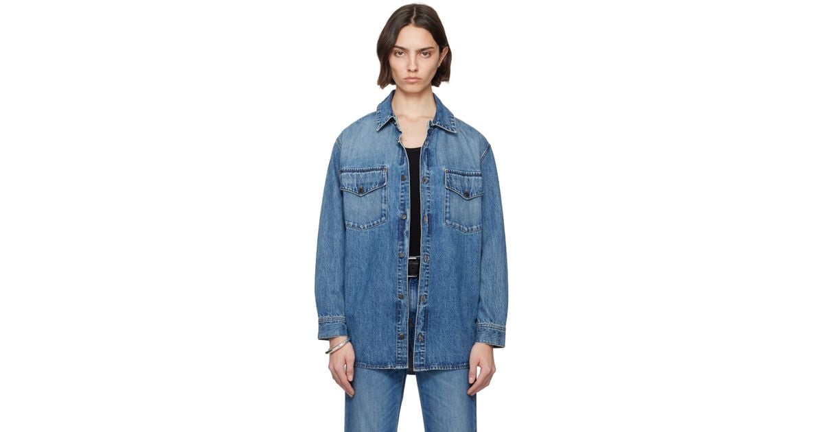 【関税込み】Kallmeyer ブルー Benet デニム シャツジャケット Kallmeyer ブルー Benet デニム シャツジャケット ブルー | Lyst