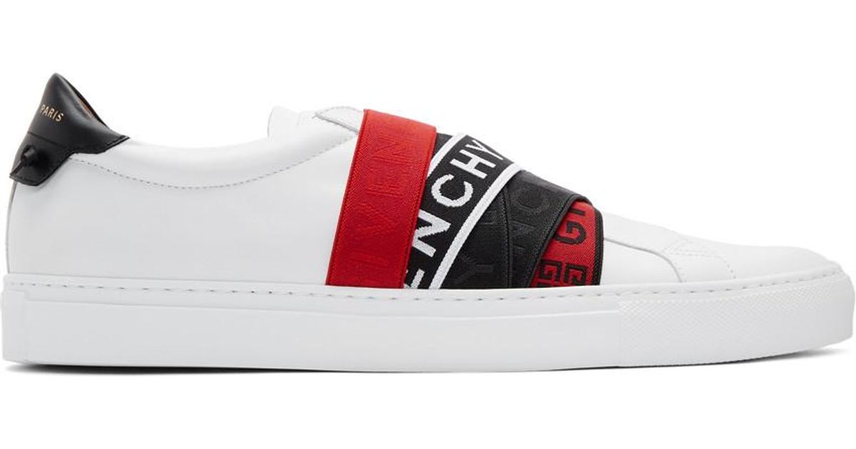Givenchy Multicolor 4g Webbing Urban Street Sneakers in Red for Men | Lyst