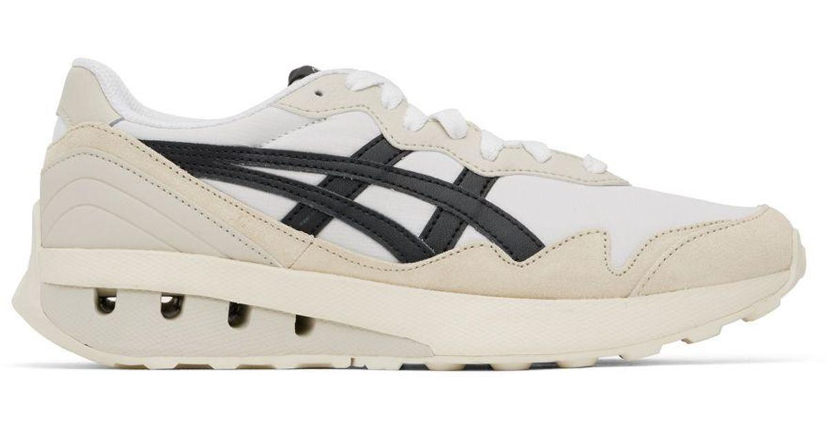 Asics White & Beige jogger X81 Sneakers in Black for Men | Lyst