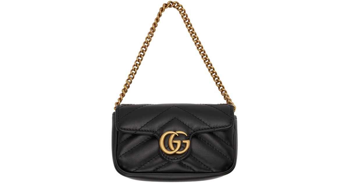black gg marmont card holder