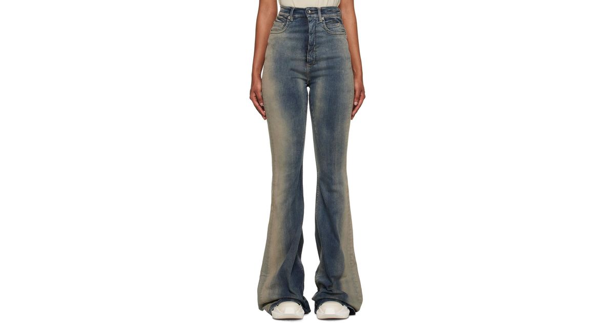 Rick Owens Blue Bolan Bootcut Jeans | Lyst Rick Owens Blue Bolan Bootcut Jeans | Lyst
