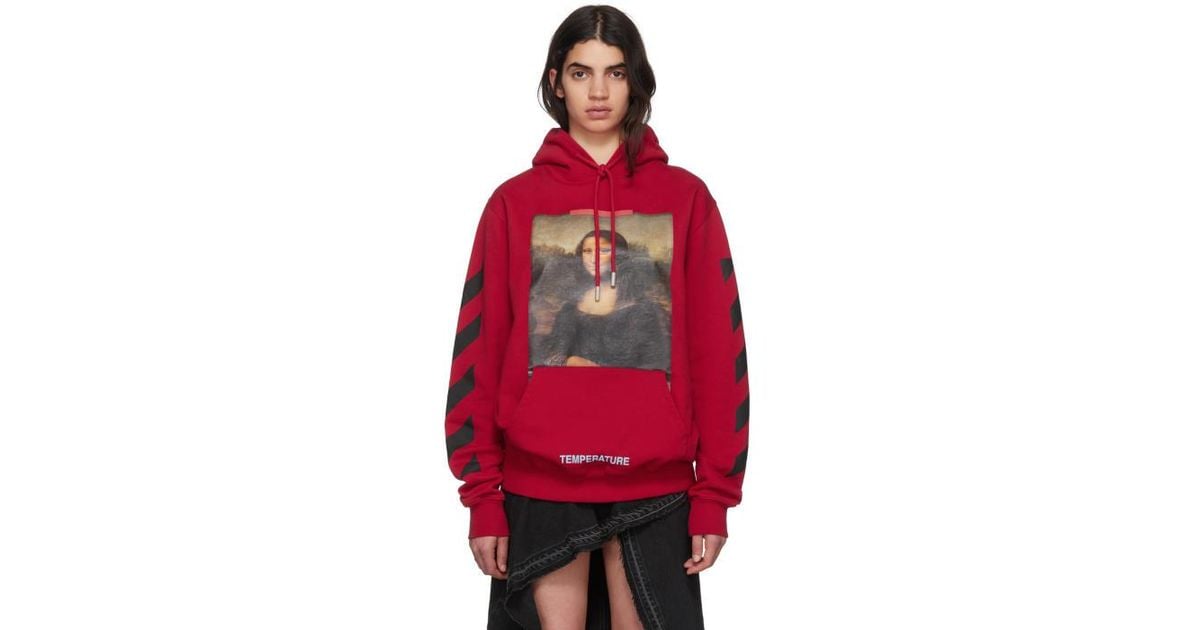 mona lisa hoodie red
