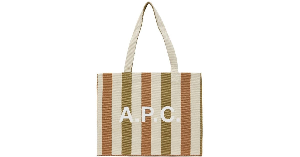 A.P.C. Diane Shopping Bag in Natural