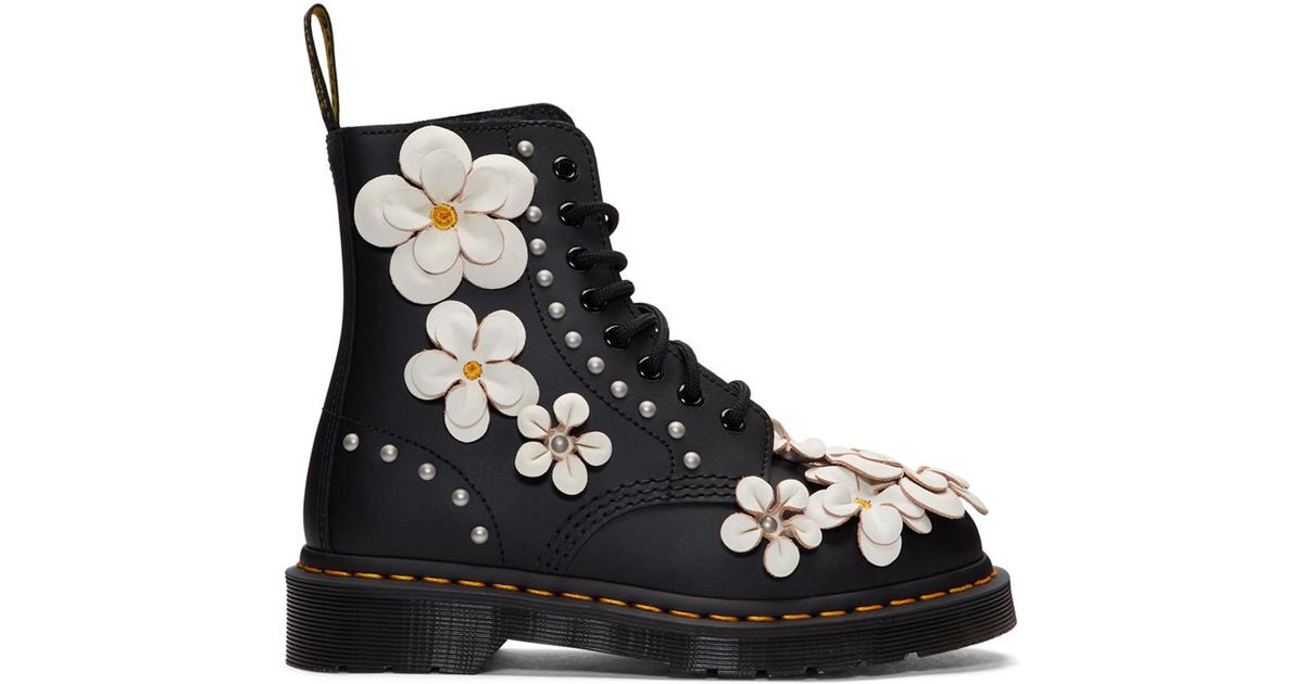 dr martens pascal flower 1460