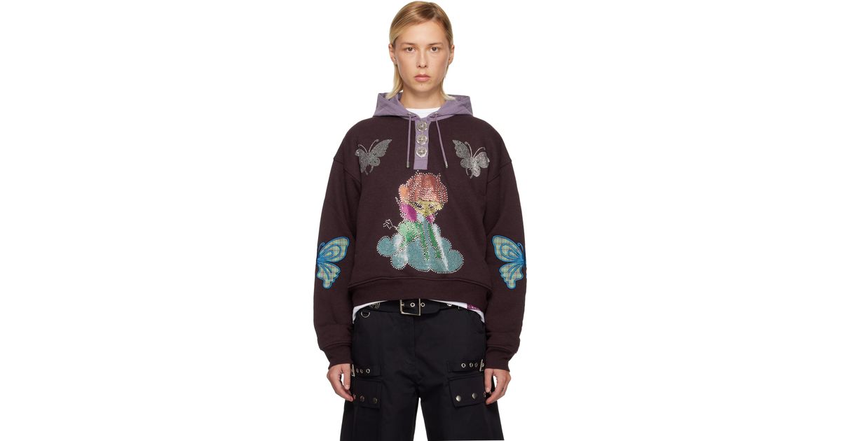 Chopova Lowena Quimby Hoodie in Black | Lyst Canada