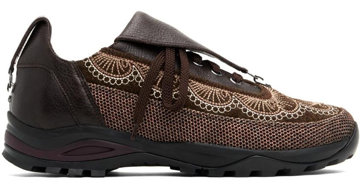 靴 kiko kostadinov CHALICE LACE UP 42 Kiko Kostadinov Green & Khaki Chalice Lace Up Sneakers Kiko
