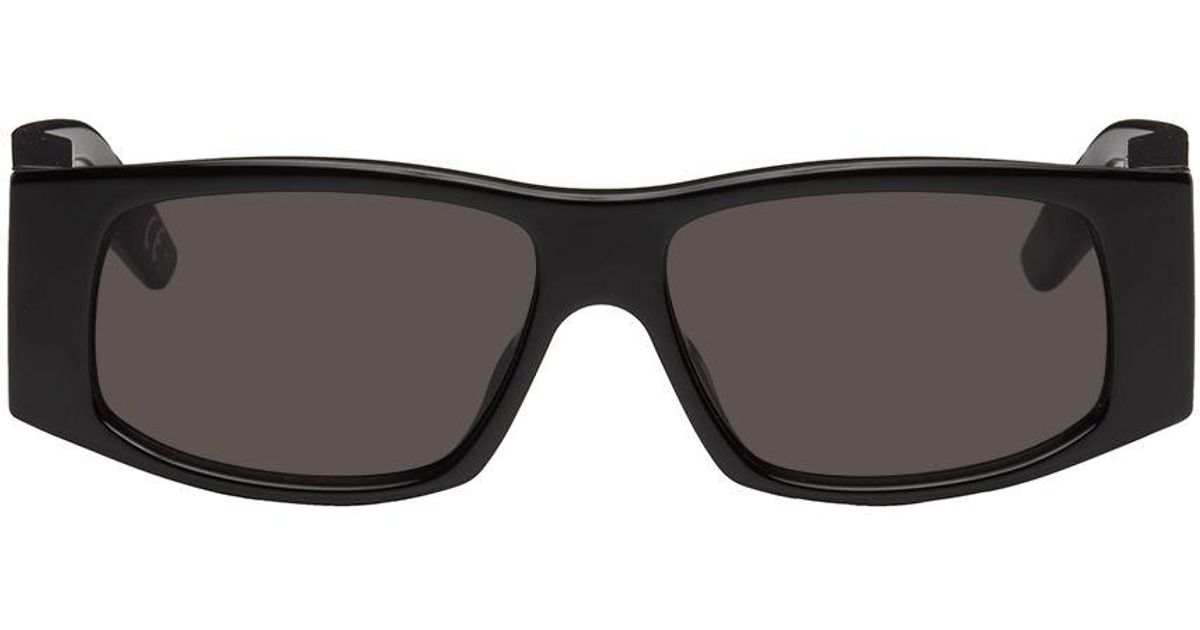 Balenciaga Black Led-frame Sunglasses | Lyst