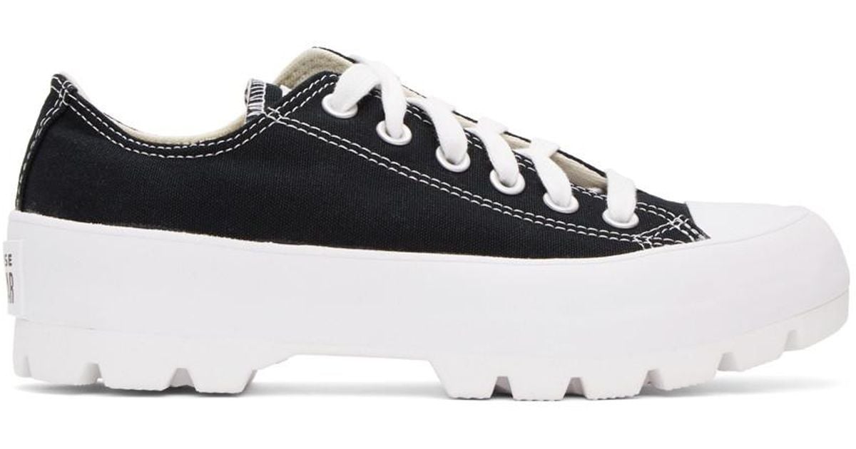 Converse Canvas Black Chuck Taylor All Star Lugged Ox Low Sneakers for ...