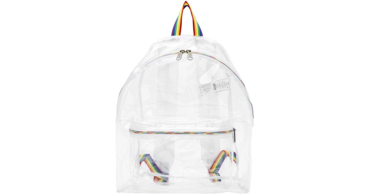 eastpak transparent backpack
