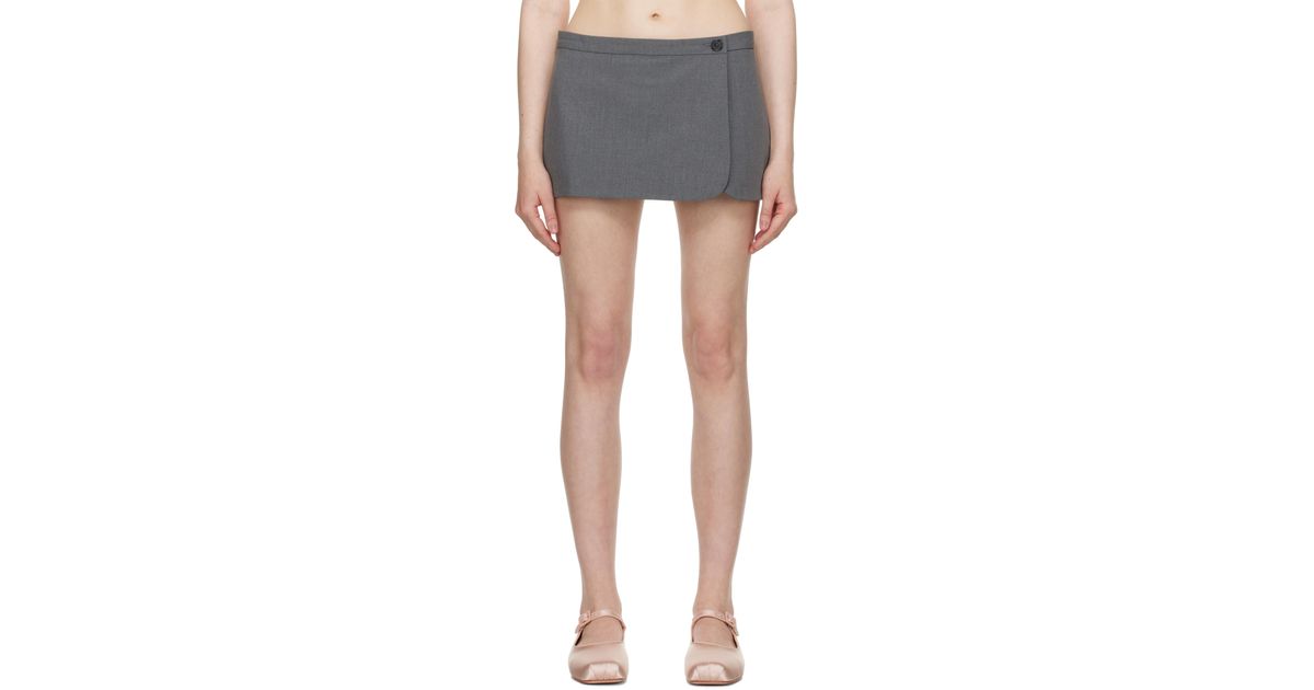 Sandy Liang Munchie Skort in Black | Lyst