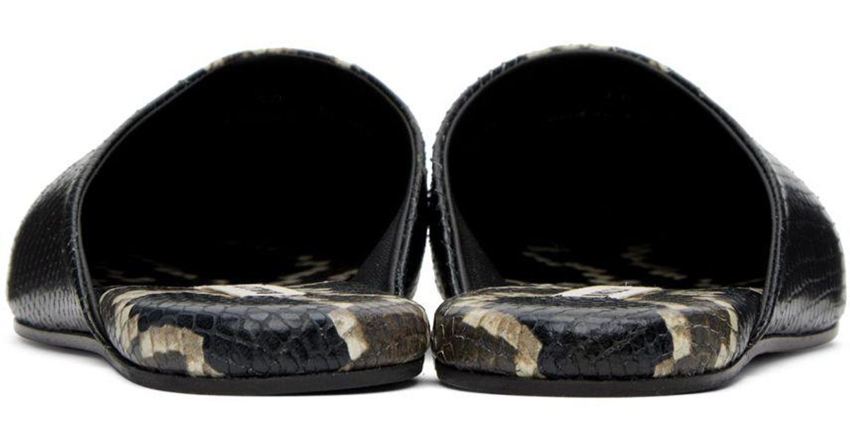 Bally Black Glebb Slippers for Men | Lyst