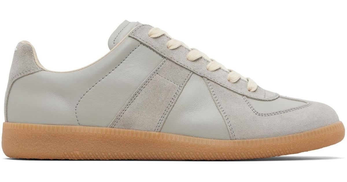 メンズ Maison Margiela グレー Replica スニーカー ブラック | Lyst
