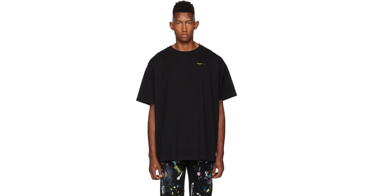 Off-White c/o Virgil Abloh Black And Yellow Arrows T-shirt for Men | Lyst