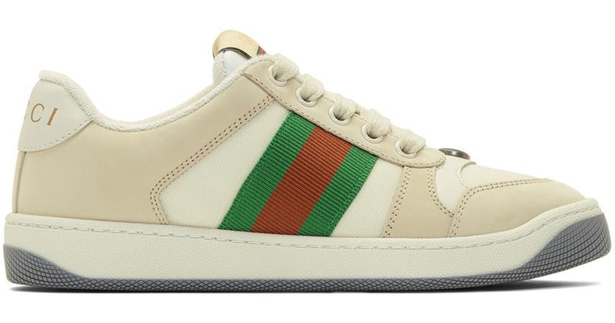 gucci screener leather sneaker