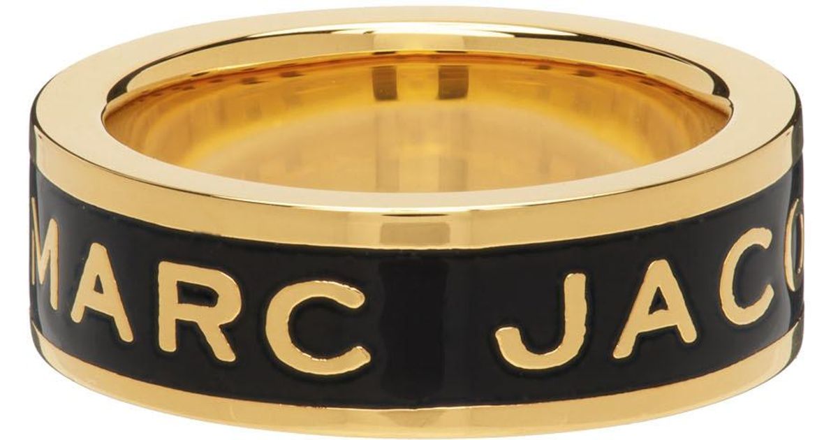 Marc Jacobs 'the Medallion' Ring in Black Lyst UK