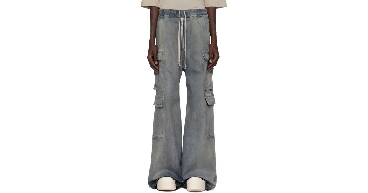 メンズ Rick Owens インディゴ Porterville Double Cargo Jumbo メンズ Rick Owens インディゴ Porterville Double Cargo Jumbo