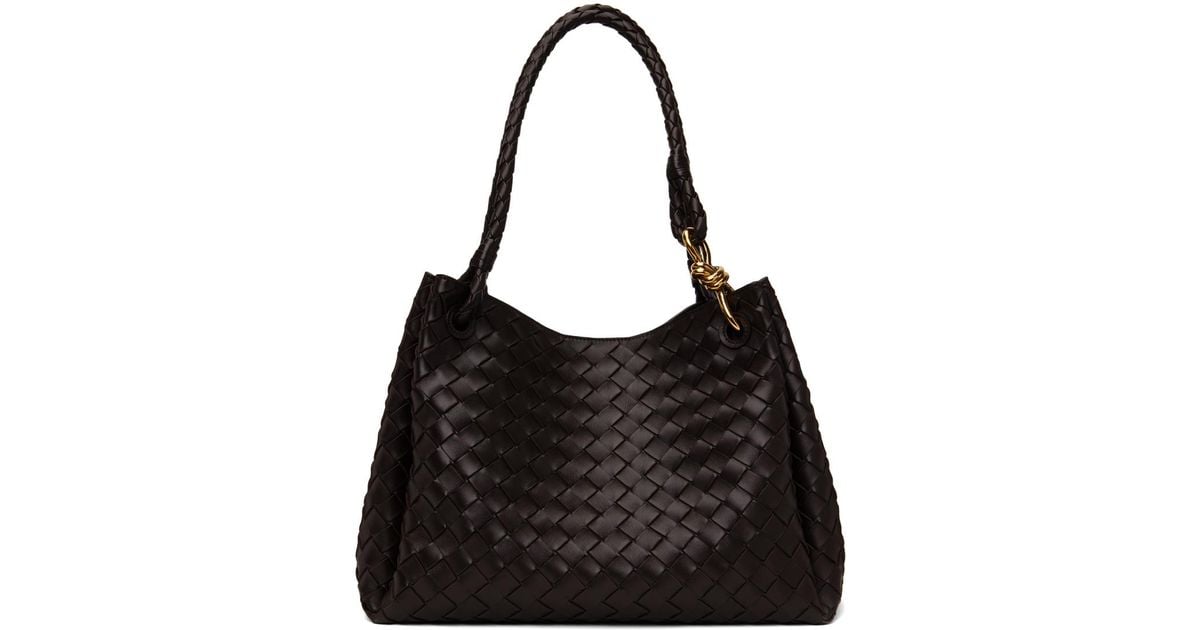ハンドバッグ Bottega Veneta Large Parachute Bag BOTTEGA VENETA Large Andiamo Parachute Intrecciato Leather