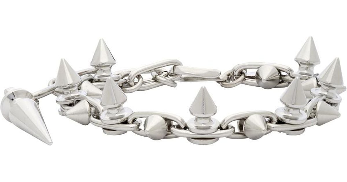 Junya Watanabe Silver Stud Bracelet in Metallic | Lyst Canada