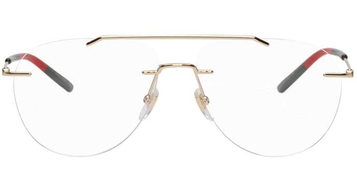gold pilot glasses