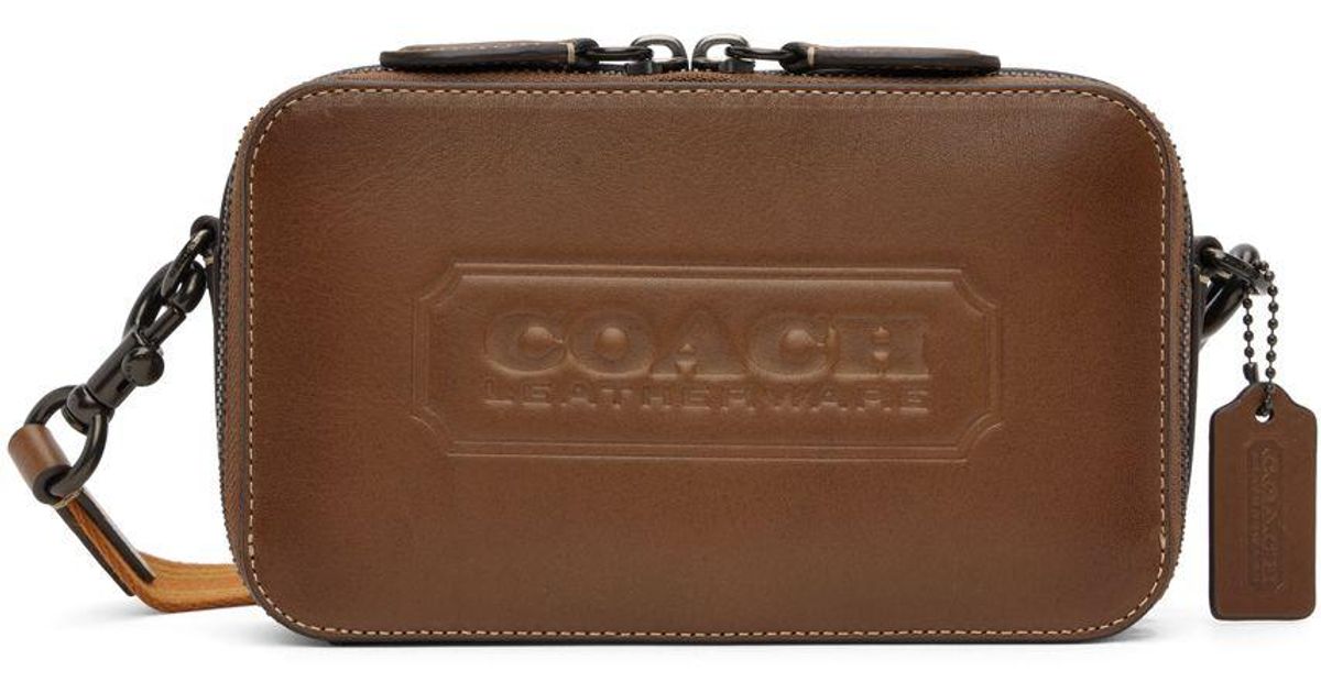 Coach Men's Charter Slim Leather Crossbody Bag