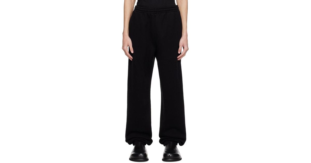 AURALEE Smooth Sweatpants in Black for Men
