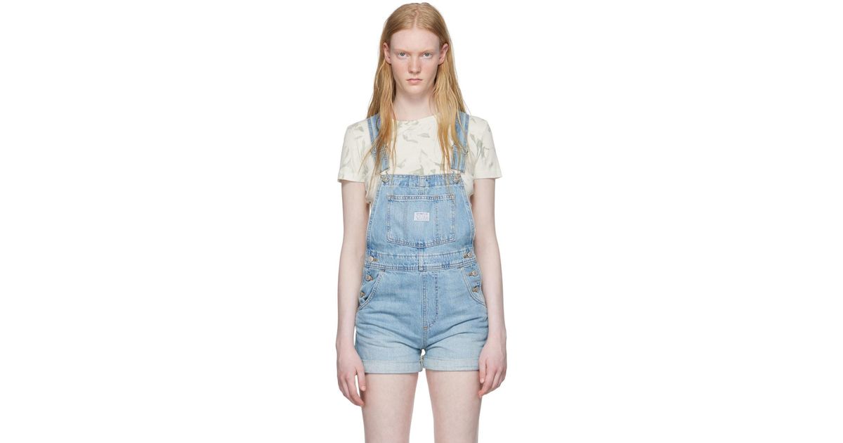 Levi's Denim Cotton Overalls Lyst UK